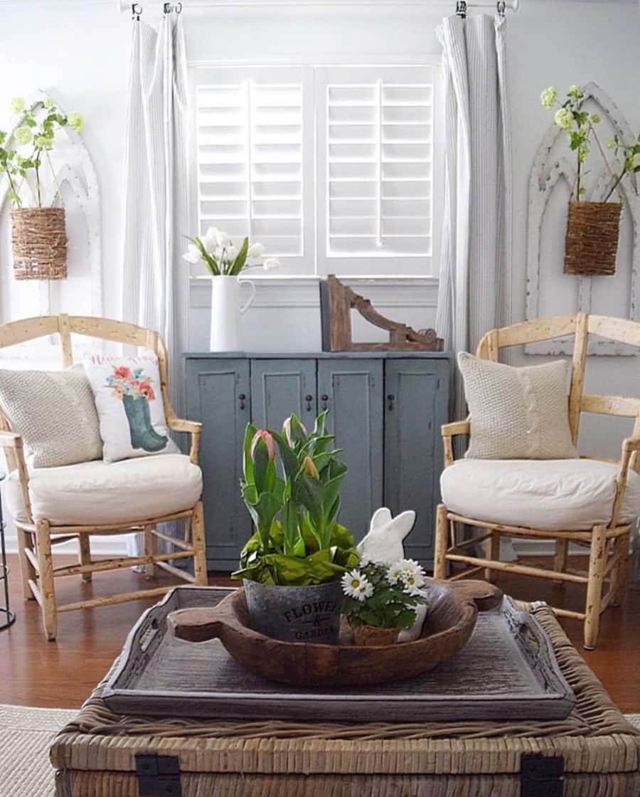 Polywood plantation shutters in a sunroom